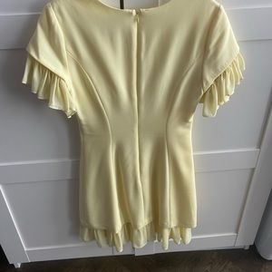 Cinq a sept yellow dress size 00